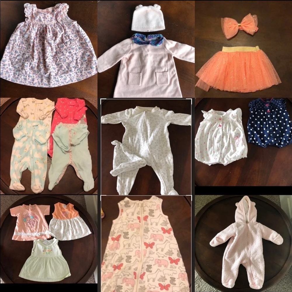 Baby girl clothes bundle (16 pcs)